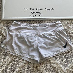 White Nike Women's Running Shorts